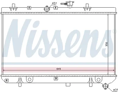 NISSENS 66665 Motor Radyatoru S25310FD010