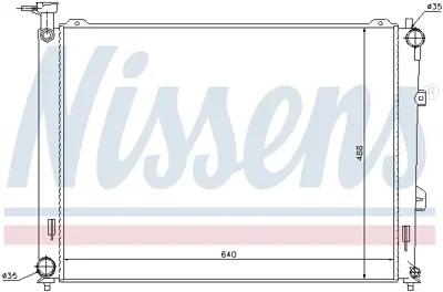 NISSENS 66683 Motor Radyatoru 253101D160