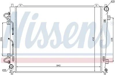 NISSENS 66686 Motor Radyatoru 253101D210