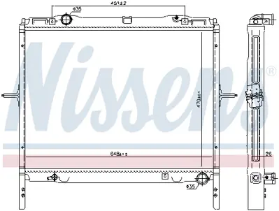 NISSENS 66779 Motor Radyatoru 253113E030