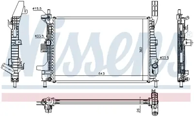 NISSENS 66860 Motor Radyatoru CV618005VC