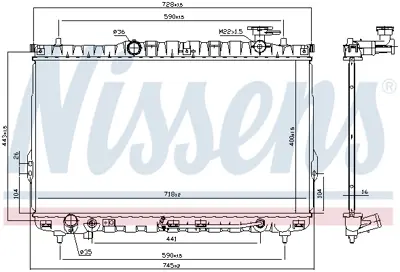 NISSENS 67030 Motor Radyatoru 2531026070