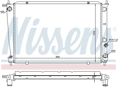 NISSENS 67039 Motor Radyatoru 253104A110