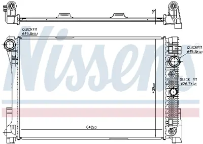 NISSENS 67161 Motor Su Radyatoru W204 07>14 S204 07>14 W212 09>15 C207 09>16 A2045004303