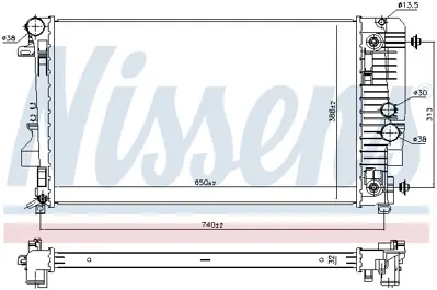 NISSENS 67174 Motor Su Radyatoru Vıano W639 03> Vıto W639 03> A6395011201