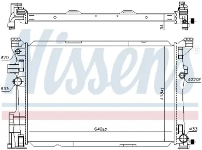 NISSENS 67187 Motor Su Radyatoru X156 13> W176 12>18 W246 11>18 C117 13>19 A2465001303