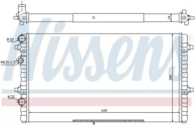 NISSENS 67302 Motor Radyatoru 6KO121253AE