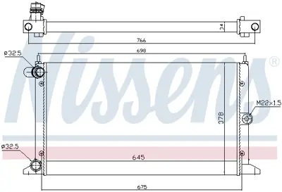 NISSENS 67304 Motor Radyatoru 7M3121253B YM218005DC