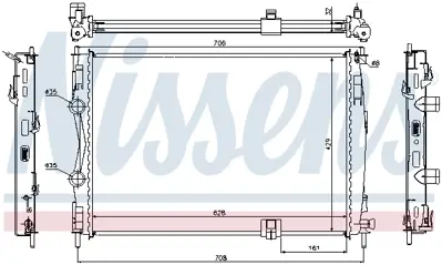 NISSENS 67361 Motor Radyatoru 21410JD71B