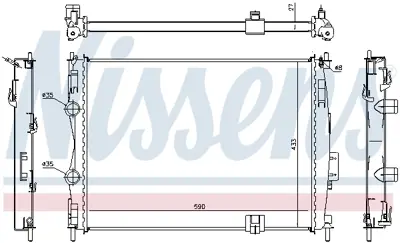 NISSENS 67367 Motor Radyatoru 21410JD90B