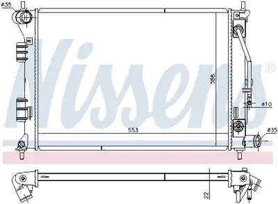 NISSENS 675014 Motor Radyatoru 253103X151