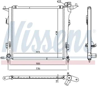 NISSENS 675032 Motor Radyatoru 253102L820