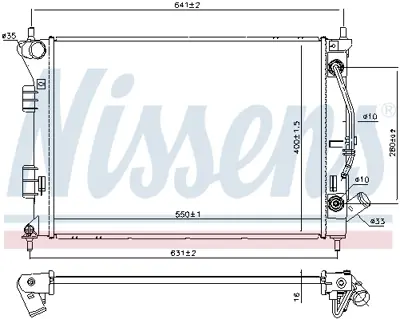 NISSENS 675039 Motor Radyatoru 25310A5100