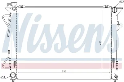 NISSENS 67507 Motor Radyatoru 253103K190