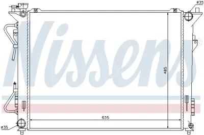 NISSENS 67508 Motor Radyatoru 253103L290 253103L295