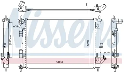 NISSENS 67555 Motor Radyatoru 253103X011