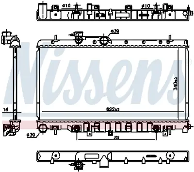 NISSENS 67711 Motor Radyatoru Impreza 1,5 2001-2005 X4511FE051 X4511FE150