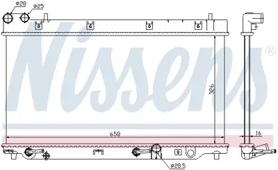 NISSENS 68098 Motor Radyatoru 19010PWJZ51