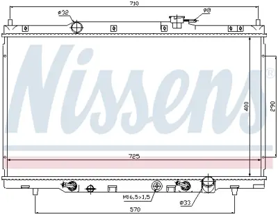 NISSENS 68106 Motor Radyatoru 19010PZDJ51