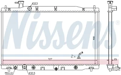 NISSENS 681372 Motor Radyatoru 19010RZPG51