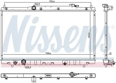 NISSENS 681375 Motor Radyatoru 190105A2A02