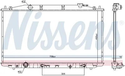 NISSENS 68138 Motor Radyatoru 19010RL2G51