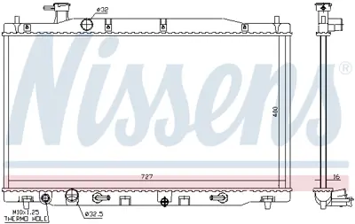 NISSENS 68139 Motor Radyatoru 19010RZAA51