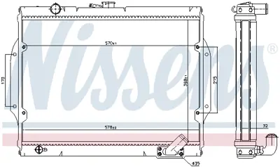 NISSENS 68156 Motor Radyatoru MB356390