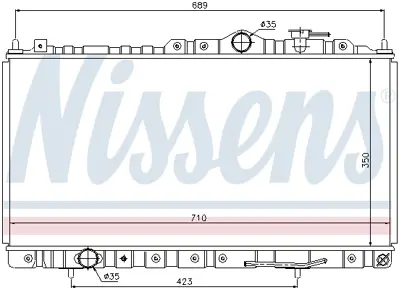 NISSENS 68180 Motor Radyatoru MR431145