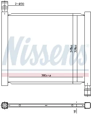 NISSENS 68450 Motor Su Radyatoru Fortwo Coupe (450) 04>07 Cıty-Coupe (450) 98>04 