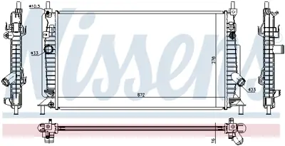 NISSENS 68521 Motor Radyatoru Z6681520Y