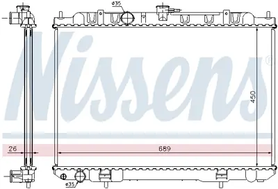 NISSENS 68705A Motor Radyatoru 21410EQ30B