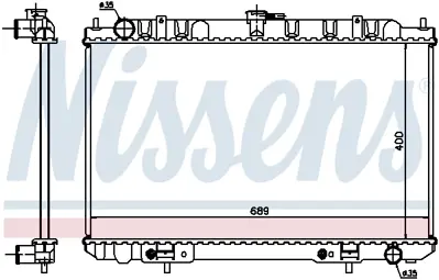 NISSENS 68713 Motor Radyatoru 214602Y607