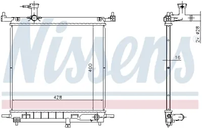 NISSENS 68770 Motor Radyatoru 214101HC1B