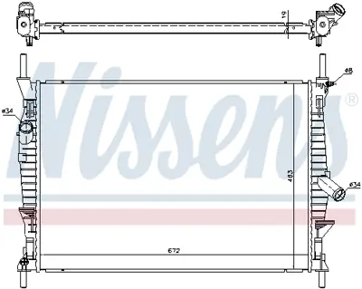 NISSENS 69240 Motor Radyatoru ME7C118005AB