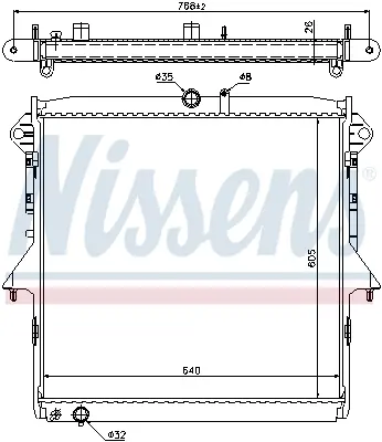 NISSENS 69241 Motor Radyatoru L56615200C