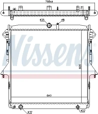 NISSENS 69245 Motor Radyatoru UK0415200D