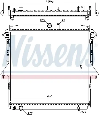 NISSENS 69246 Motor Radyatoru UK0115200D