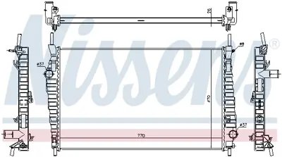 NISSENS 69247 Motor Su Radyatoru Ford Transıt 3.2 Tdcı 200ps 06=> (Klımalı Klımasız) 8C168005AC