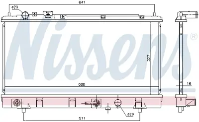 NISSENS 69463 Motor Radyatoru ZM4415200