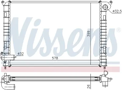 NISSENS 69700A Motor Su Radyatoru Mını R50 R53 01>06 R52 04>08 BTP5509