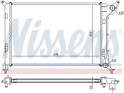 NISSENS 69702A Motor Radyatoru BTP5453