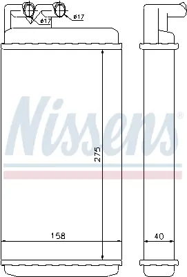 NISSENS 70220 Kalorıfer Radyatoru 443819031D