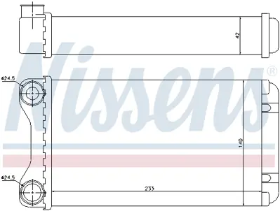 NISSENS 70226 Kalorıfer Radyatoru A4 1,6 1,8 00>05 8E1820031