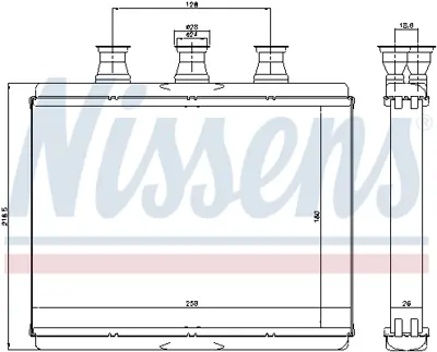 NISSENS 70517 Kalorıfer Radyatoru Bmw E65 E66 6906270