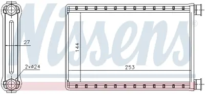 NISSENS 70523 Kalorıfer Radyatoru Bmw E87 E90 F26 F25 E84 E92 E91 E81 Manuel 9123506