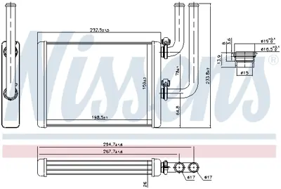 NISSENS 707076 Kalorıfer Radyatoru MR568599