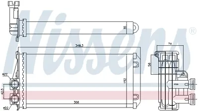 NISSENS 707083 Kalorıfer Radyatoru Ds5 P3008 P5008 09> 6448T9