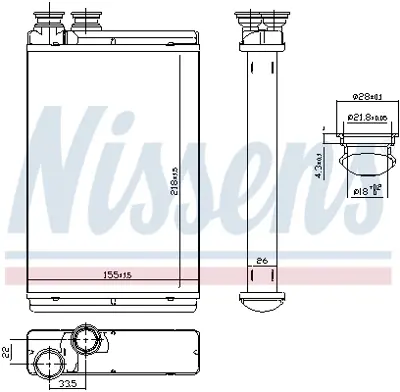 NISSENS 71158 Kalorıfer Radyatoru 6448S7