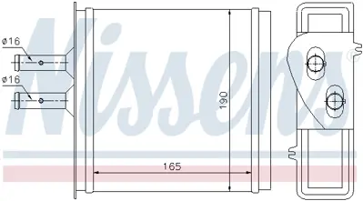 NISSENS 71442 Kalorıfer Radyatoru K46721212